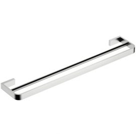 Inis Double Towel Rail 800mm Brushed Nickel
