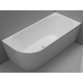 Kiato Gloss White 1700mm RH Corner Freestanding Bath