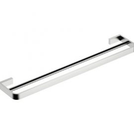 Inis Double Towel Rail 800mm Brushed Nickel
