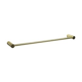 Finesa Single Towel Rail 800mm Modern Brass