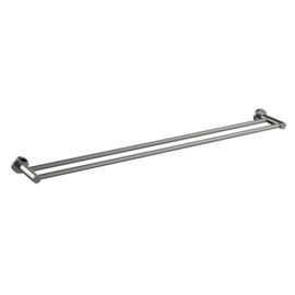 Cioso 800mm Double Towel Rail Brushed Nickel