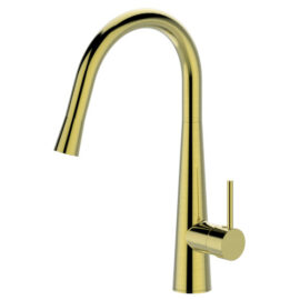 Sonix Pullout Sink Mixer Modern Brass