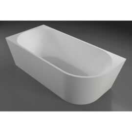 Cirna Overflow 1500mm LH Corner Bath Matte White