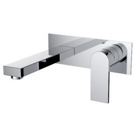 Kiato Wall Basin Mixer Chrome