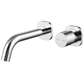 Cioso SQ Wall Basin Mixer W/Finesa Handle Chrome