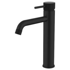 Cioso Curved Knurled Mid Rise Vessel Mixer Matte Black