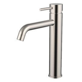 Cioso Curved Mid Rise Vessel Mixer Brushed Nickel