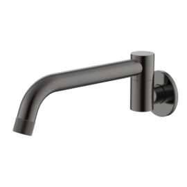 Cioso Swivel Knurled Bath Spout Gun Metal