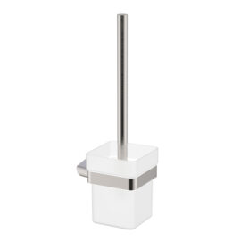 Zoya Toilet Brush & Holder Brushed Nickel