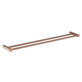 Finesa Double Towel Rail 800mm Rosa