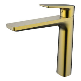 Jenex Mid Rise Vessel Mixer Modern Brass