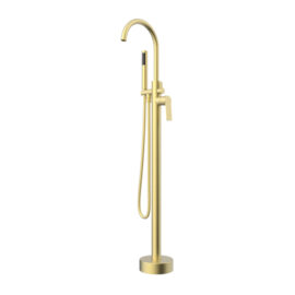 Akemi Modern Brass Bath Filler W/Handshower