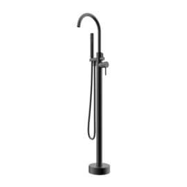 Cioso Matte Black Bath Filler W/Handshower