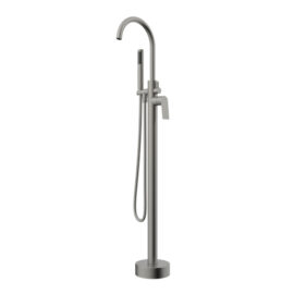 Jenex Gun Metal Bath Filler W/Handshower
