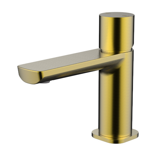 Finesa SQ Basin Mixer Modern Brass