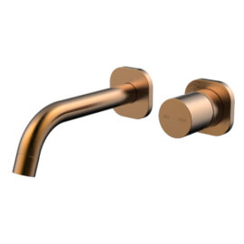 Cioso SQ Wall Basin Mixer W/Finesa Handle Rosa