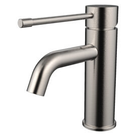 Cioso Care Curved Basin Mixer Brushed Nickel
