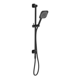 Jenex Top Inlet Rail Shower Matte Black
