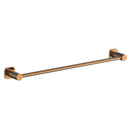 Finesa SQ Single Towel Rail 600mm Rosa
