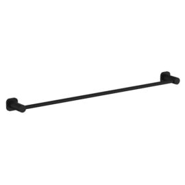Finesa SQ Single Towel Rail 800mm Matte Black