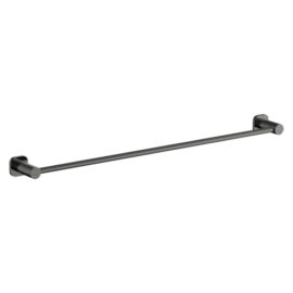 Finesa SQ Single Towel Rail 800mm Gun Metal