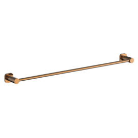 Finesa SQ Single Towel Rail 800mm Rosa