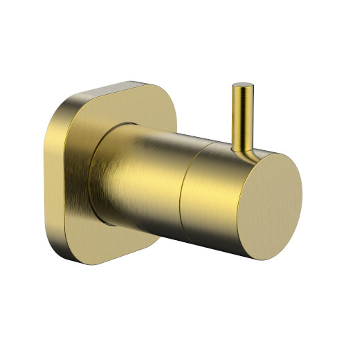 Finesa SQ Robe Hook Modern Brass
