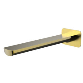 Akemi 235mm Bath Spout Square Plate Modern Brass