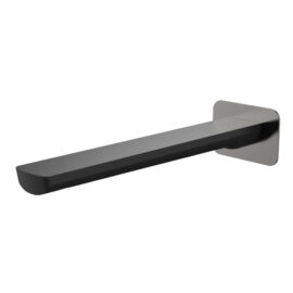 Akemi 235mm Bath Spout Square Plate Gun Metal